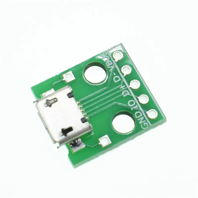 10 шт. Мини Micro USB Для DIP 2 54 мм адаптер разъем плата модуля панель гнездо 5 контактный