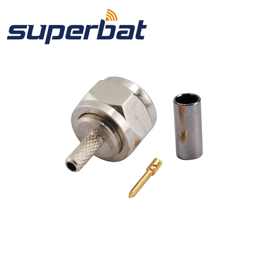 Superbat F прямой штекер мужского типа обжимной для RG179 RG174 RG178 RG316 кабель RF