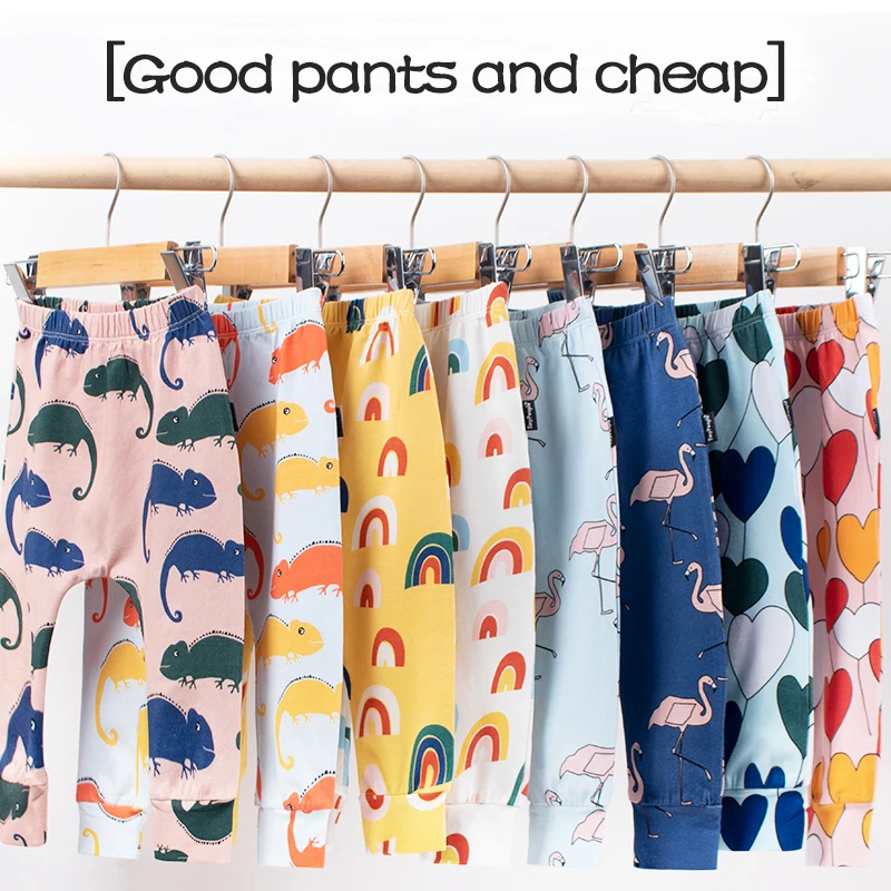 

TinyPeople new infant ins Cartoon print cotton Spring Summer Baby Pants Baby Girl leggings toddler boys newborn cute trousers