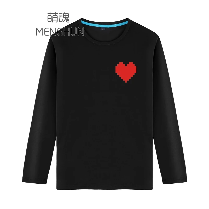 

Футболка с длинным рукавом и принтом в виде сердца