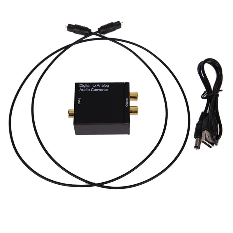 Digital To Analog Audio Converter LR SPDIF Coaxial Coax RCA Optical Toslink Adapter DC 5V | Электроника