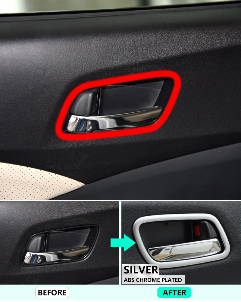 Для Honda CRV CR-V 2012 2013 2014 2015 2016 Chrome внутренней крышки ручки высокое качество