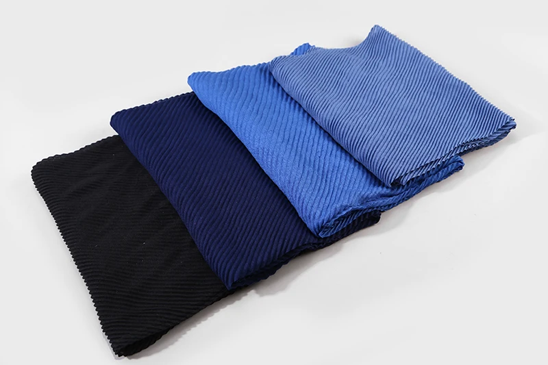

Wholesale 20pcs/lot Pleated Ruched Wrinkle Women Cotton Crinkle Pleated Scarf Hijab Plain Solid Color Long Large Scarves Hijabs