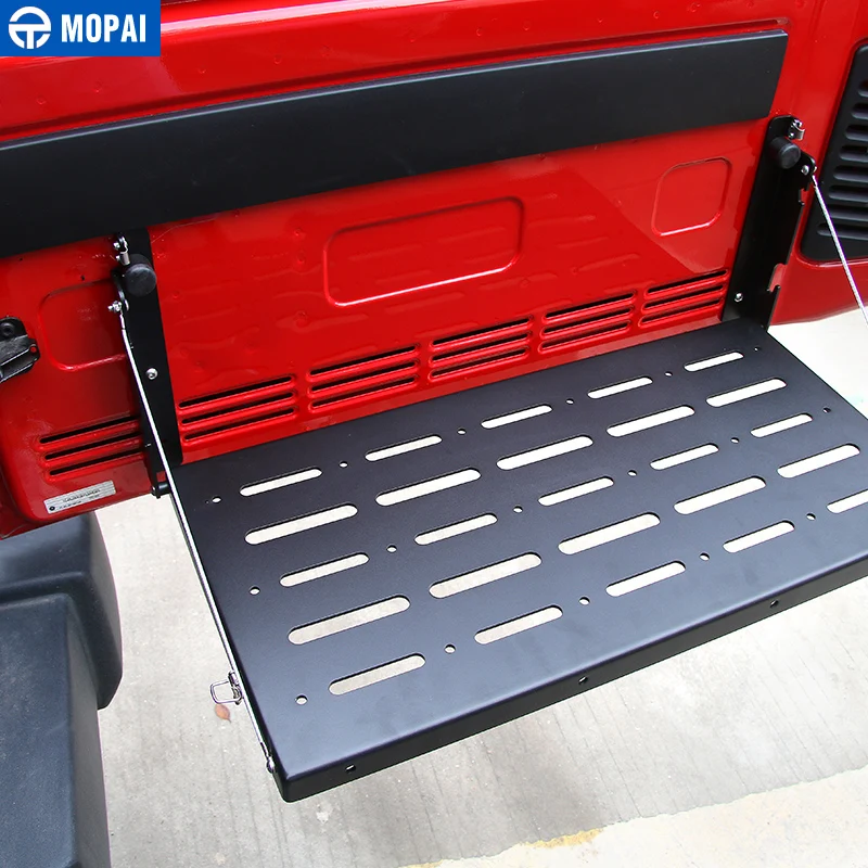 Полка MOPAI для багажника и задней двери автомобиля полка хранения Jeep Wrangler JK 2007 2017