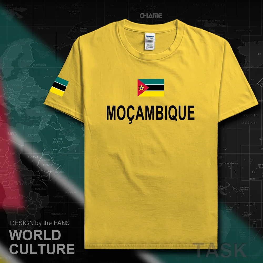 Мозамбик Мужская футболка Африка Мода 2017 Джерси Национальная команда 100% хлопок