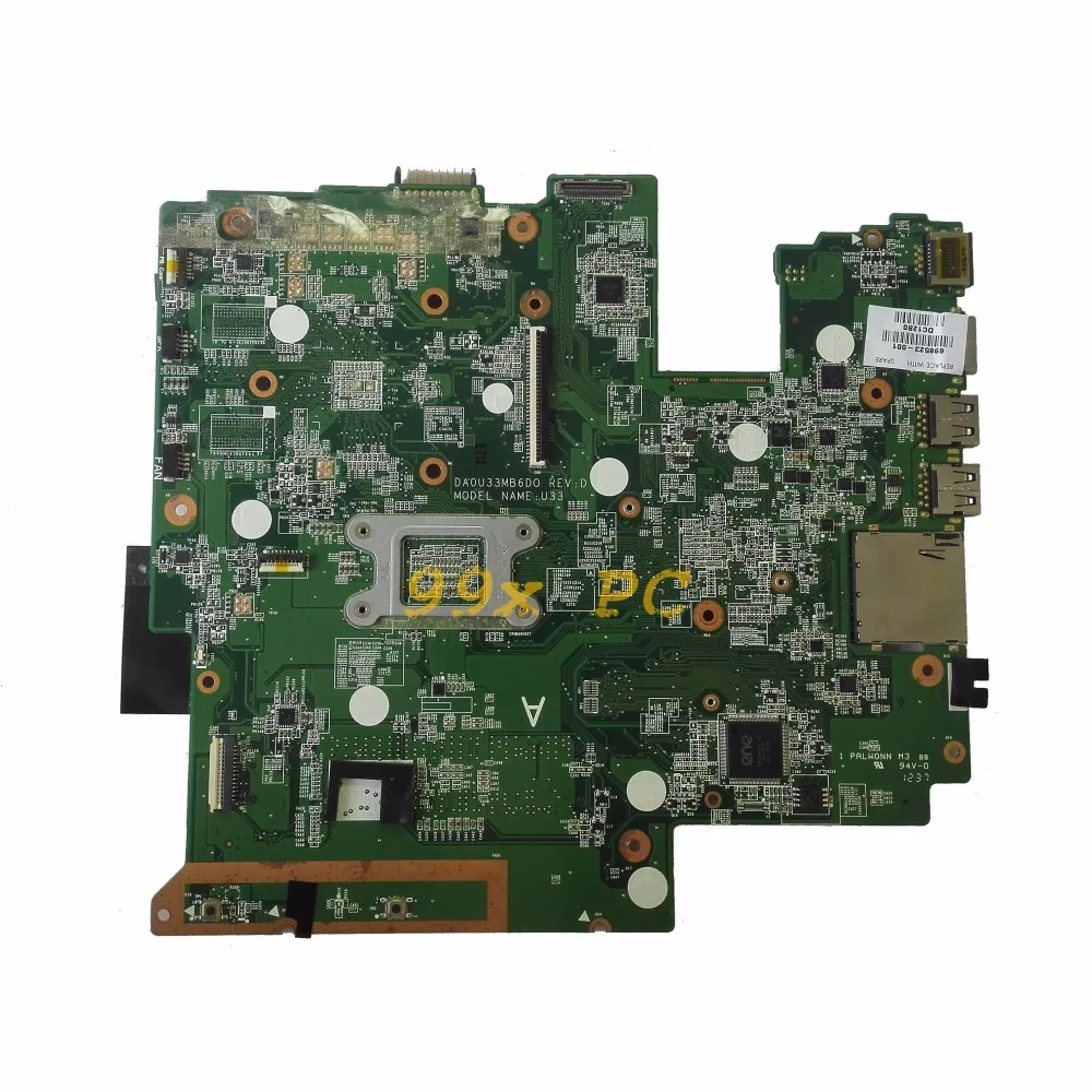 Материнская плата для ноутбука hp Pavilion Sleekbook 14-B060 14-B W/I3-2367M Процессор 714618-501 DA0U33MB6D0