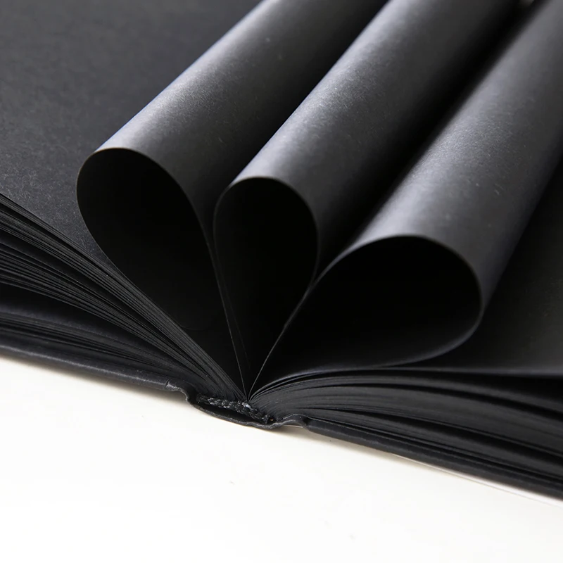 YMLP серии с цветочным листом блокнот горячего тиснения черный внутри страницы в