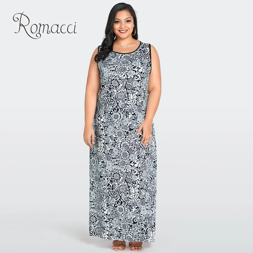 Женское винтажное платье в пол без рукавов с цветочным принтом|summer dress floral|maxi long