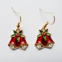 2022 new tyle hot selling christmas jewelryred christmas bell pendant jewelry earringstrendy style women jewelry earrings