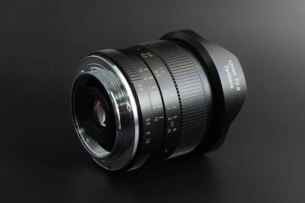 7 ремесленников 12 мм f2.8 ультра широкоугольный объектив для Canon EOSM Fuji FX M43 E-mount APS-C беззеркальных камер A6500 A6300 XT2 объектив