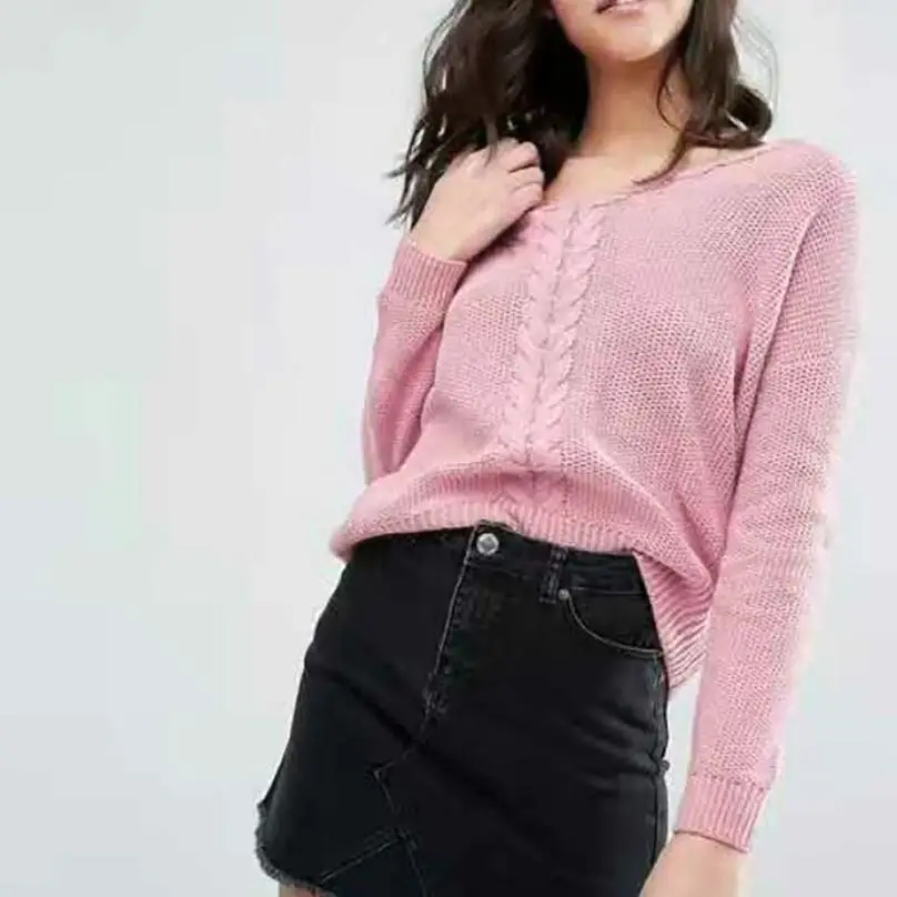 CHAMSGEND new arrival Fashion Women Long Sleeve Hollow Top Sweater Pullover Loose Jumper Knitwear Outwear woman sweater C301016 | Женская
