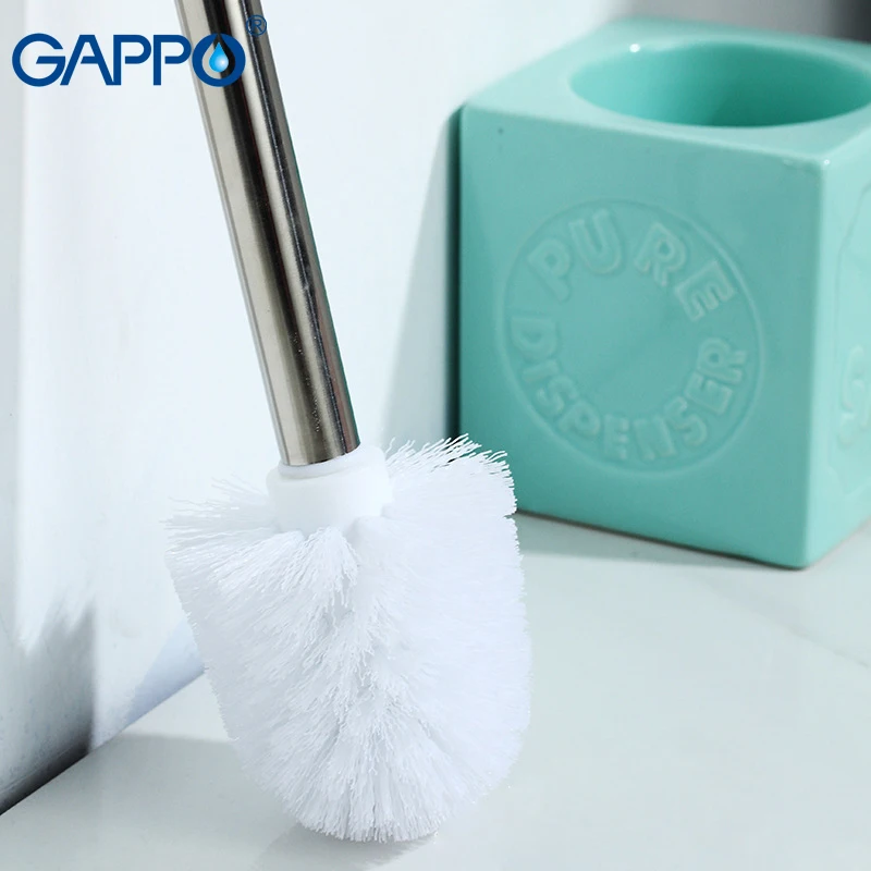 GAPPO держатель для туалетной щетки фарфоровая/нержавеющая сталь Набор щеток
