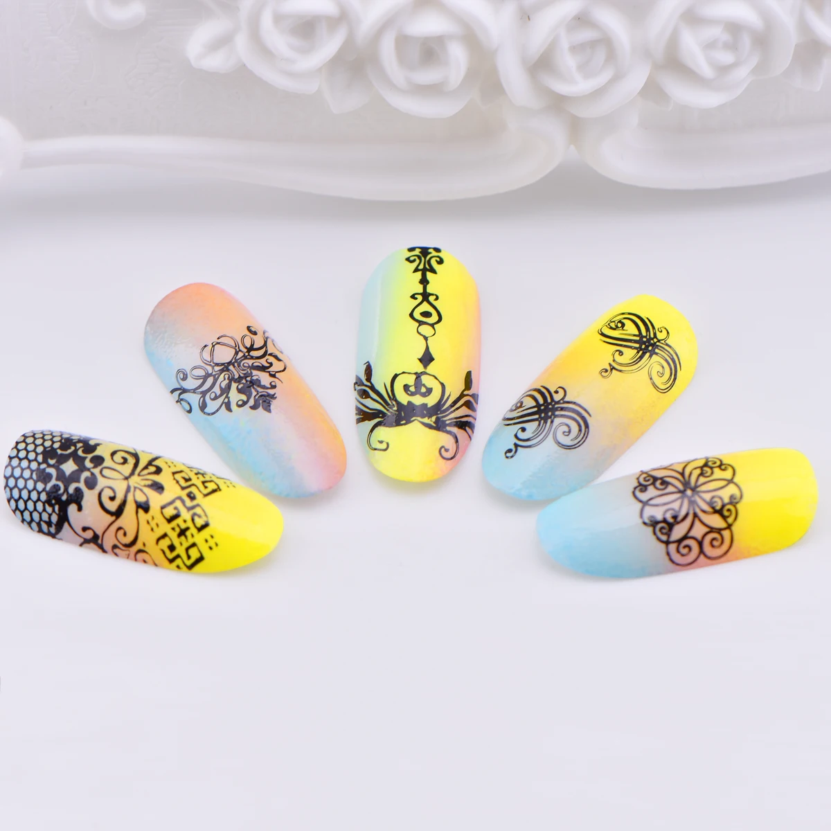 1 шт. 6*12 см BEAUTYBIGBANG шаблон штамповочной пластины для ногтей ветка дерева
