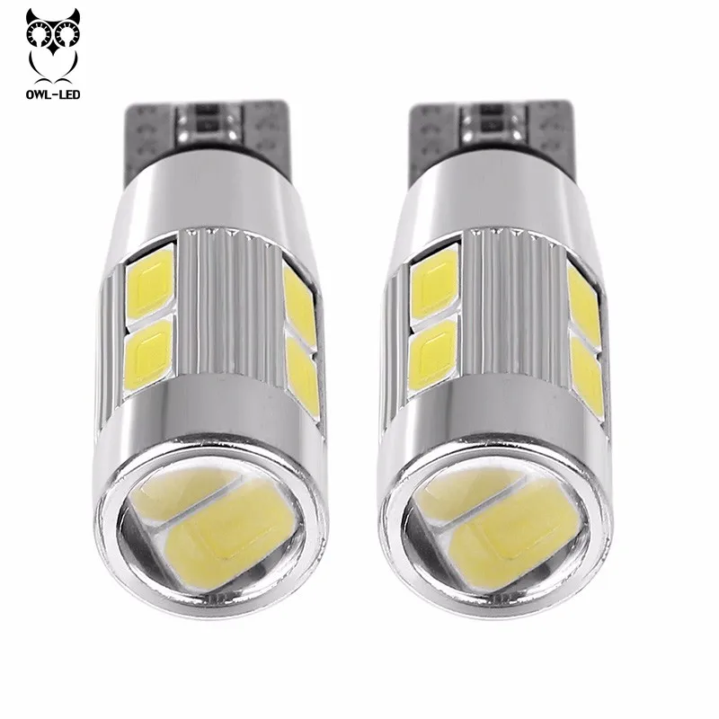 1 шт. светодиодный T10 194 W5W Canbus 10 SMD 5630 5730 светильник лампа без ошибок