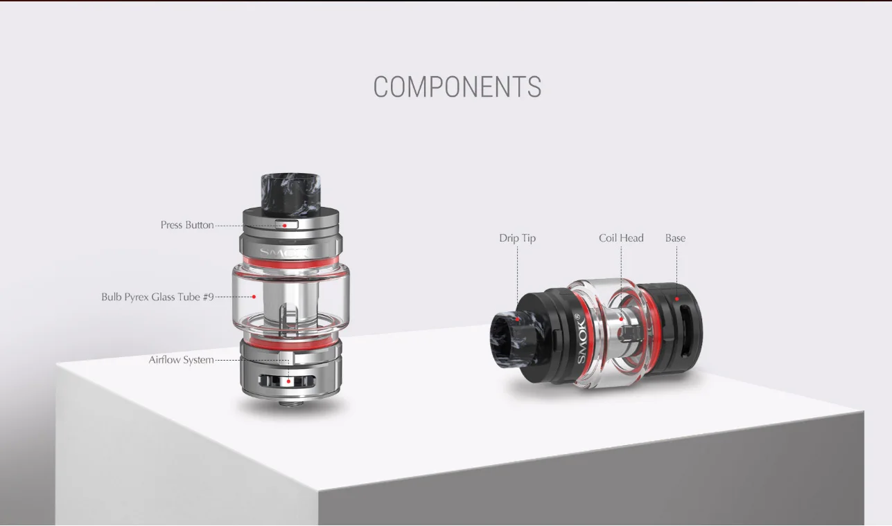 SMOK TFV16 бак 9 мл электронная сигарета атомайзер 510 нить TFV 16 сетка катушка испаритель VS TFV12 Prince Танк Vape
