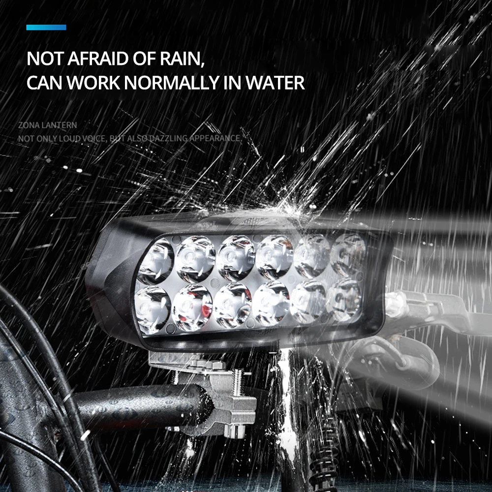 Передняя фара AmmToo для мотоцикла светодиодсветильник противотуманная 4WD