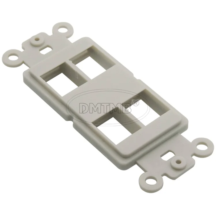 Внутренняя стеновая панель с 4 портами keystone серого цвета|wall plate|keystone wall platekeystone plate