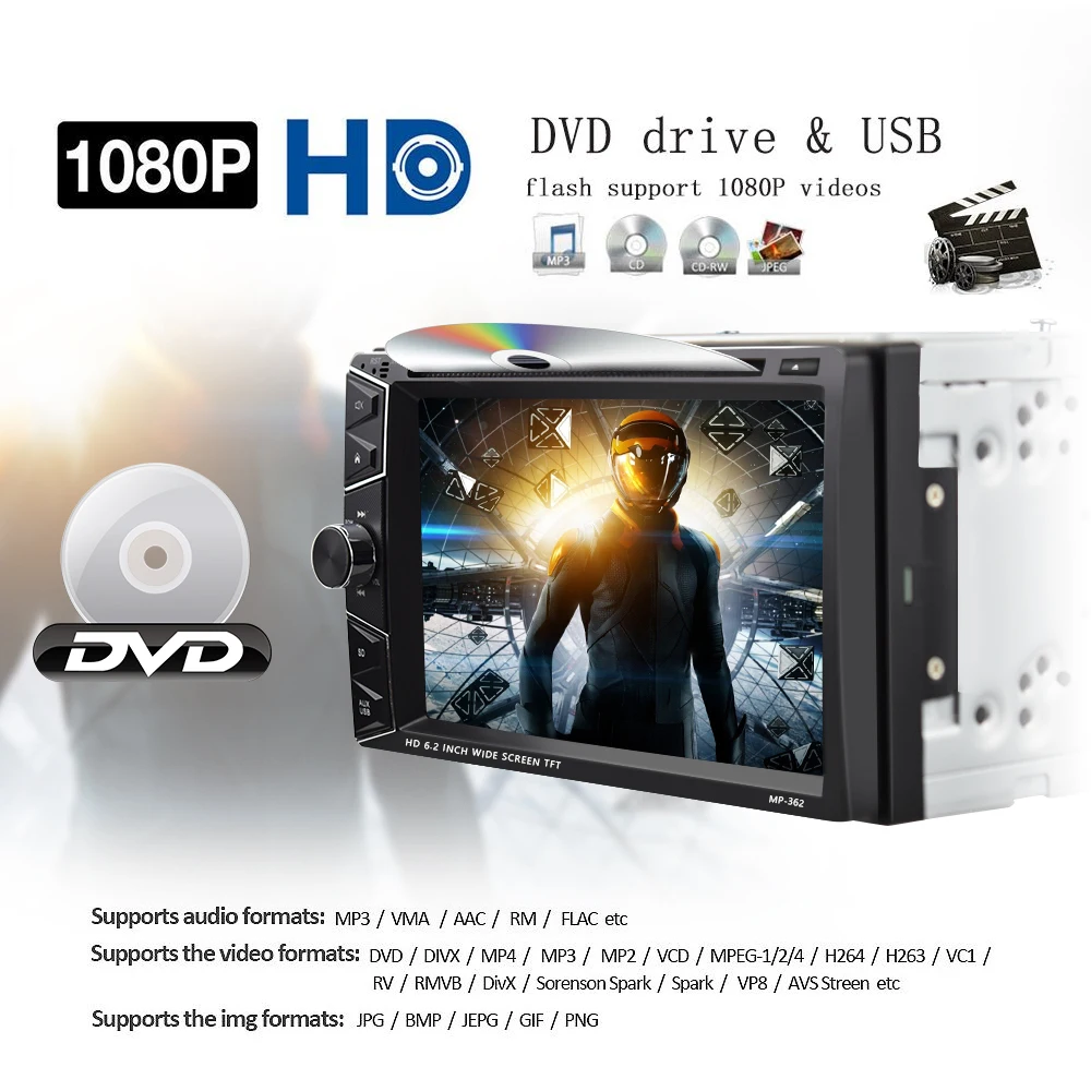 Camecho Android автомобильный мультимедийный плеер 2 Din 7 ''HD Автомобильный DVD gps радио Bluetooth Авторадио Зеркало Ссылка Wifi 2Din Аудио стерео