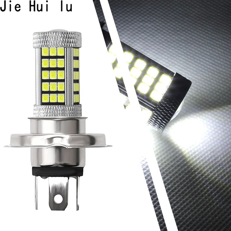 1 шт. яркий Автомобильный светодиодный H4 H7 66 Smd 2835 белый противотуманной фары DRL головной светильник Авто дневные ходовые огни светильник 12V