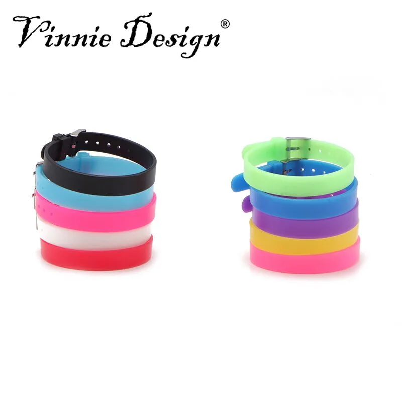 Модный силиконовый браслет Vinnie Design 10 мм резиновые браслеты из силикагеля