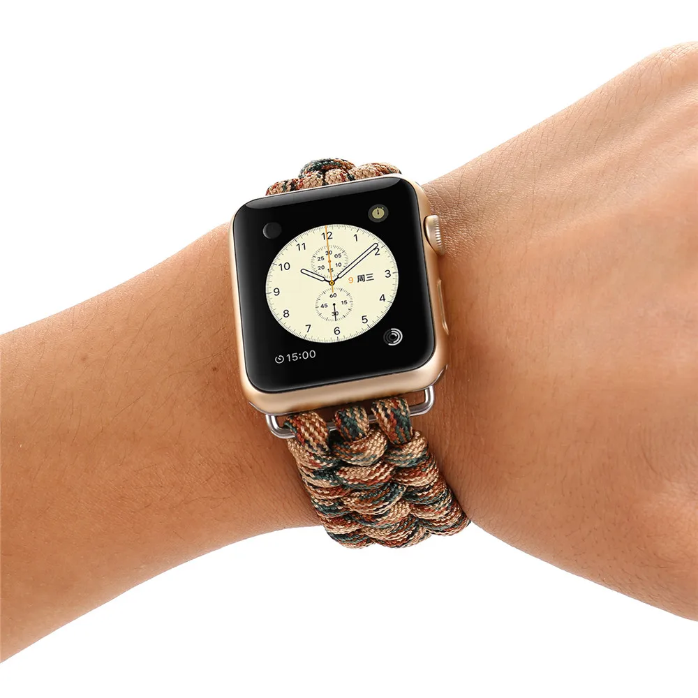 Открытый спортивный нейлоновый ремешок для часов Apple Watch 38 мм серии 1/2/3/4/5/6 40