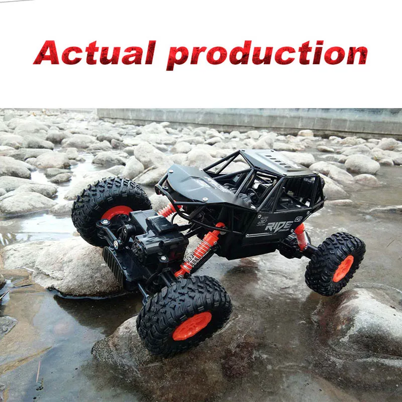 Сплав 2,4G rc автомобиль 1/16 10 км/ч внедорожный привод Bigfoot автомобили электрические четырехколесные скалолазание двойные двигатели автомобиль игрушки автомобиль для подарка