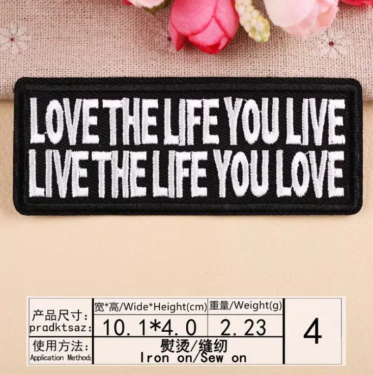 1 шт. Популярные вышитые слова термоклейкие модные нашивки аксессуары для одежды