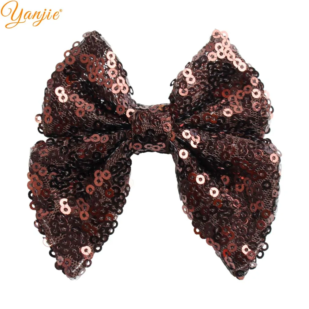 15 12 шт./лот Chic 3 ''Giltter блесток Сейлор банты на голову для девичьи заколки-пряжки Мода Hairbow банданы мужчин DIY аксессуары волос детей - Цвет: 15