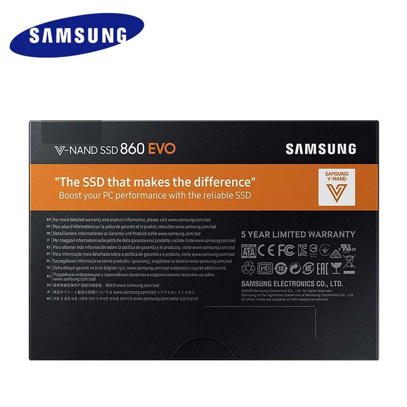 Samsung 860 EVO SSD 250 ГБ 500 Гб Внутренний твердотельный диск HDD жесткий SATA3 2 5 дюймов