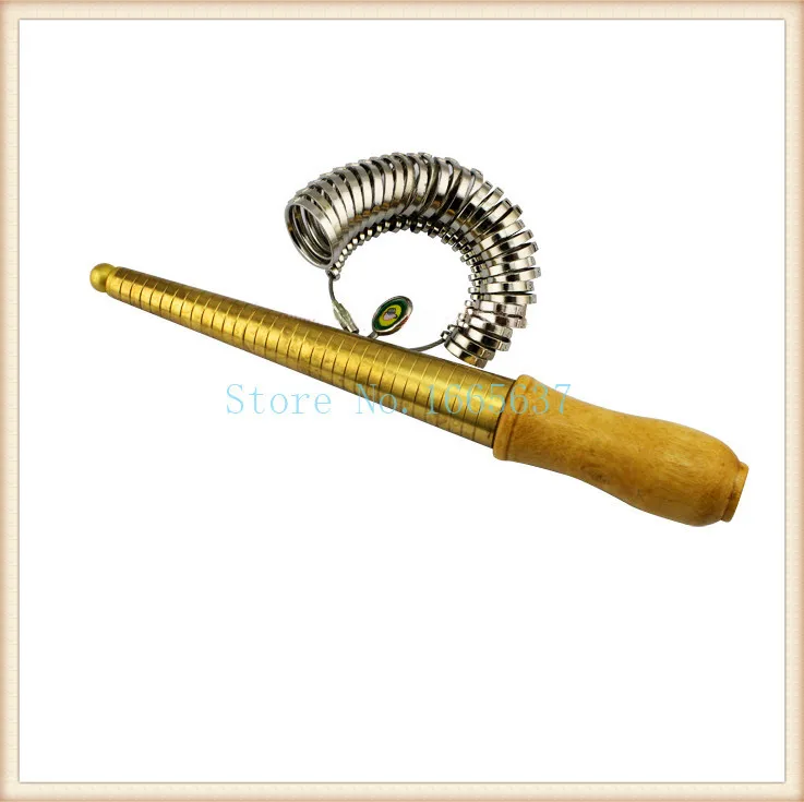 

Copper Ring Stick Gauge Finger and Ring Sizer Set,Measure Finger Size & Ring Gauge Metal Finger Sizer Tool Measure 1-33 HK Size