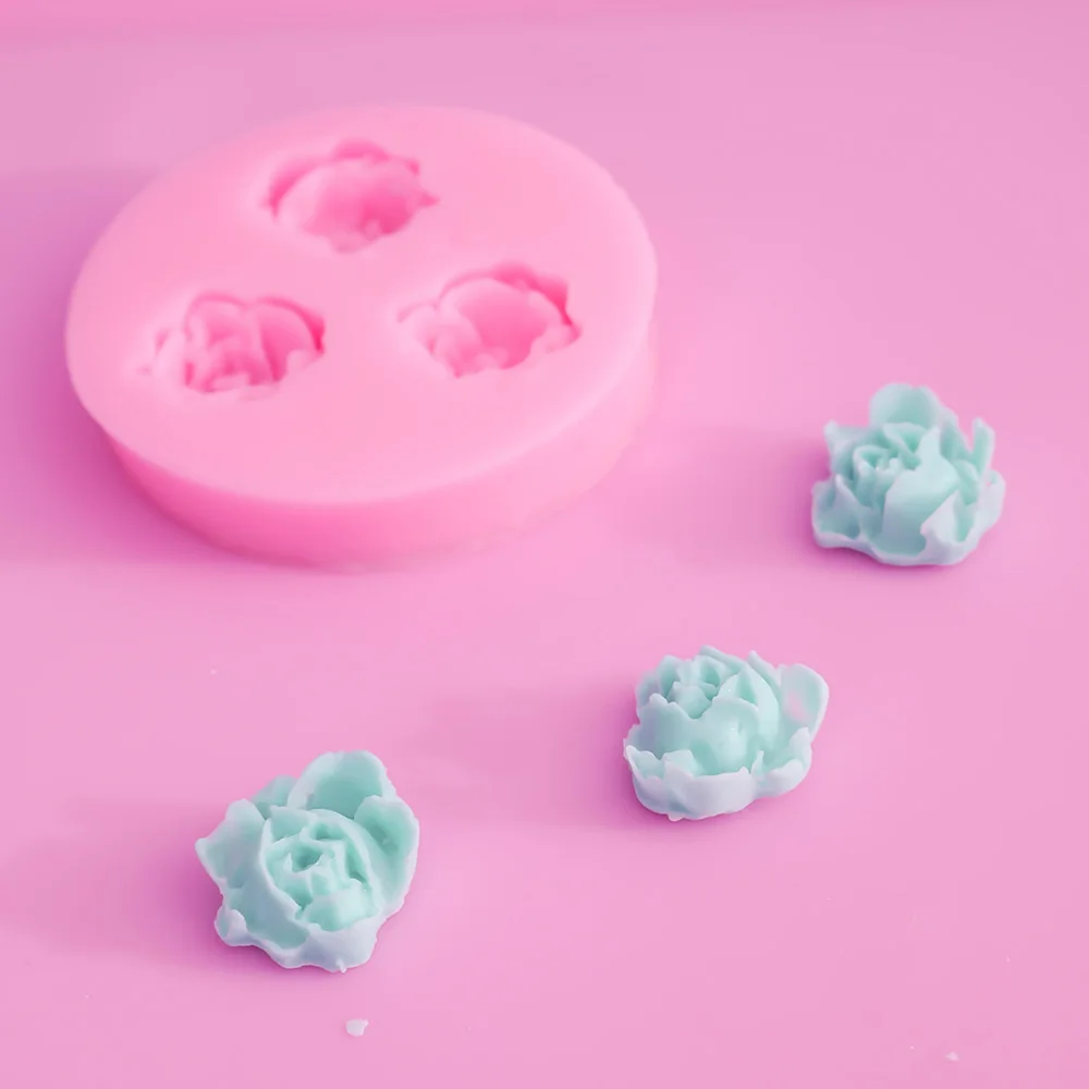 LINSBAYWU серии розовый акриловый цветок смола Fondant (сахарная) силиконовая форма для
