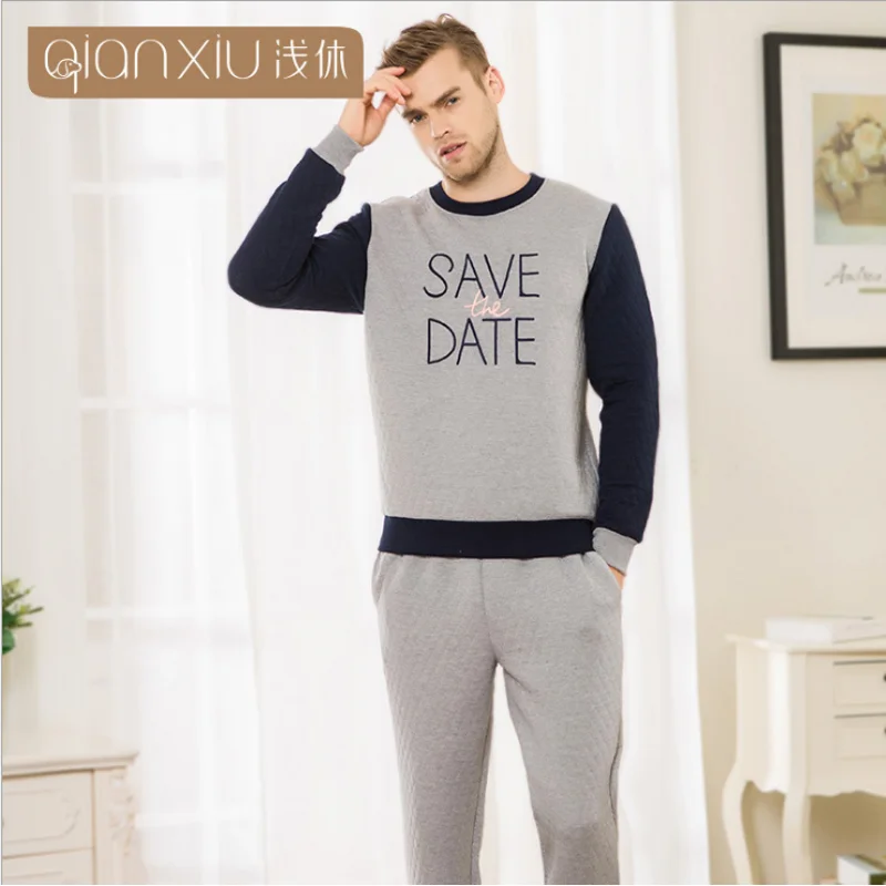 2019 Весенняя брендовая домашняя одежда для пар повседневные пижамные комплекты