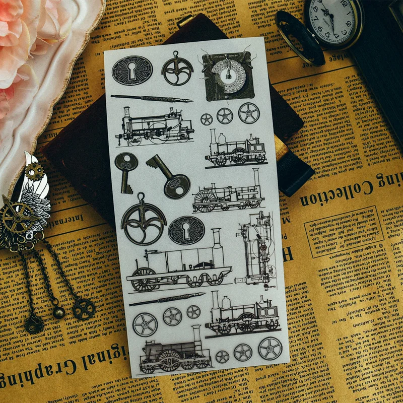 Винтажные потертые наклейки для скрапбукинга Happy Planner создания карт журнального