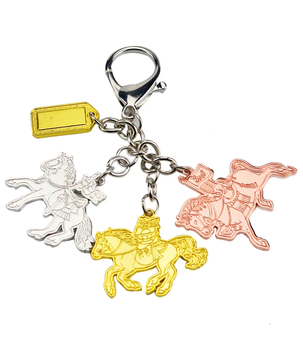 

Feng Shui Trinity of Victory Horses Hanging Keychain W Fengshuisale Red String Bracelet W2359