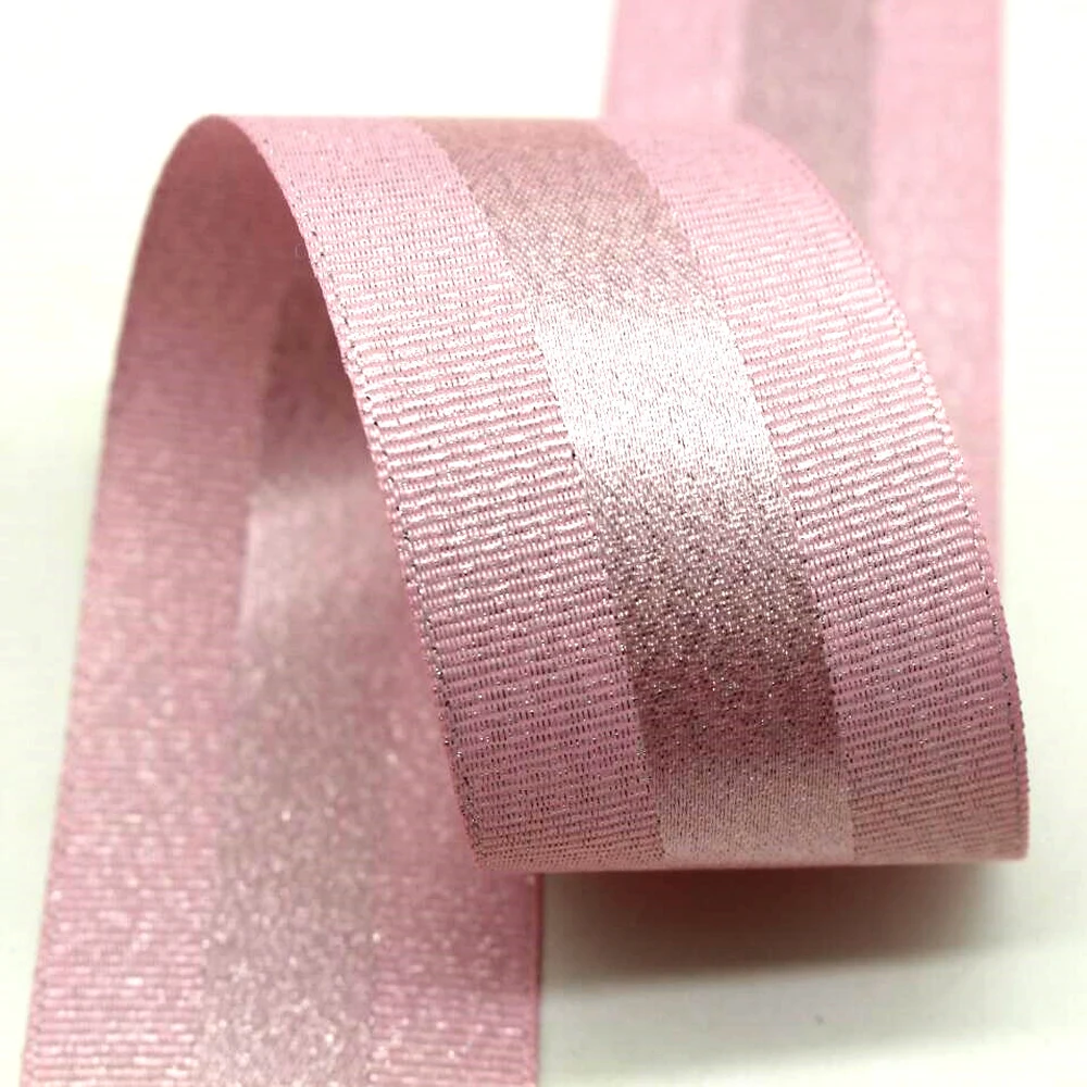 New 1-1/2 38mm silver powder ribbon 10 y / 50 DIY handmade materials gift wrap hair bow wedding birthday grosgrain tire | Дом и сад