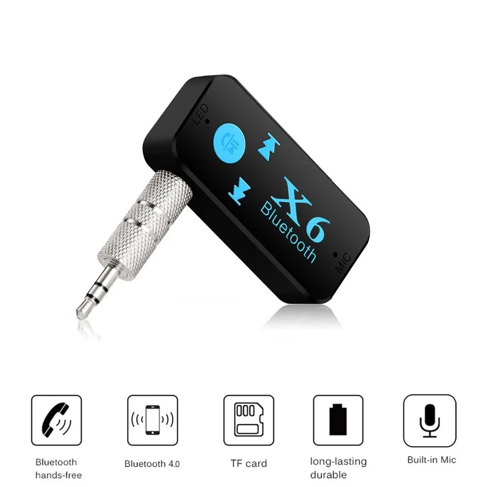 Беспроводной Bluetooth 4 0 адаптер 3 в 1 USB приемник 5 мм аудио разъем TF кардридер