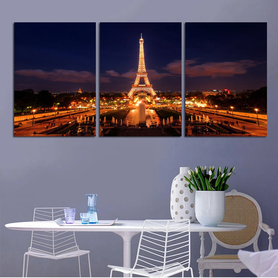 HD печать 3 узора каванов знаменитое здание Восточная жемчужина ночник вид Декор