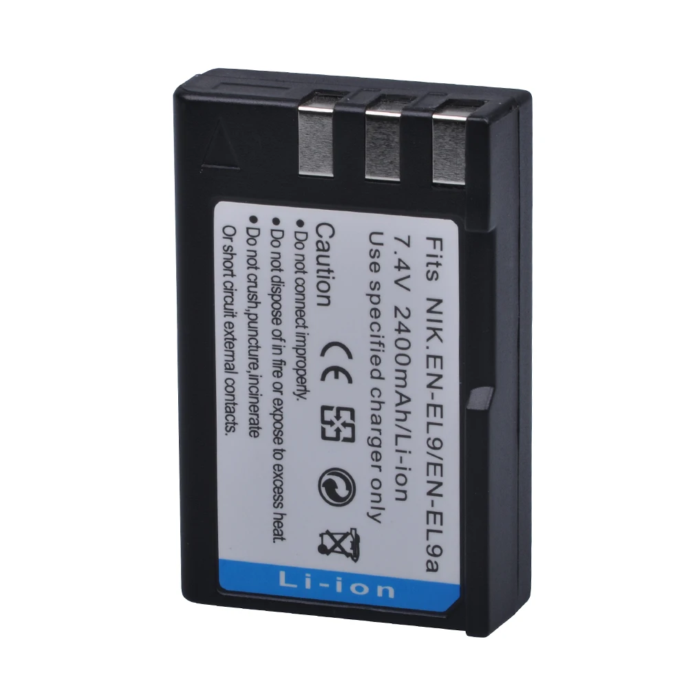 Аккумулятор PowerTrust для камеры 2400 мА/ч AKKU Nikon D40 D60 D40X D5000 D3000 с аккумулятором EN EL9 EL9a