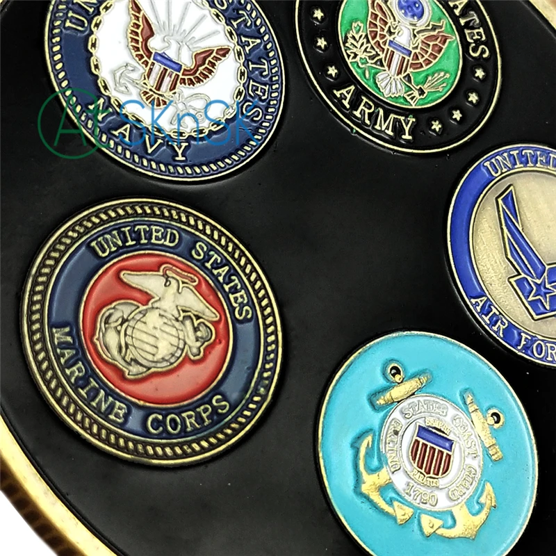 100 шт./партия, США, кибер-команда, все военные ветви, вызов памятная монета жетоны, сувенир, коллекционные подарки