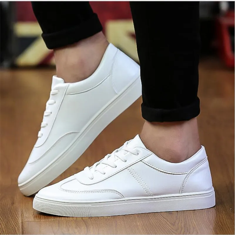 2017 Men's Shoes Breathable PU Casual Men Luxury Brand Fashion Footwear Autumn Sneakers | Обувь