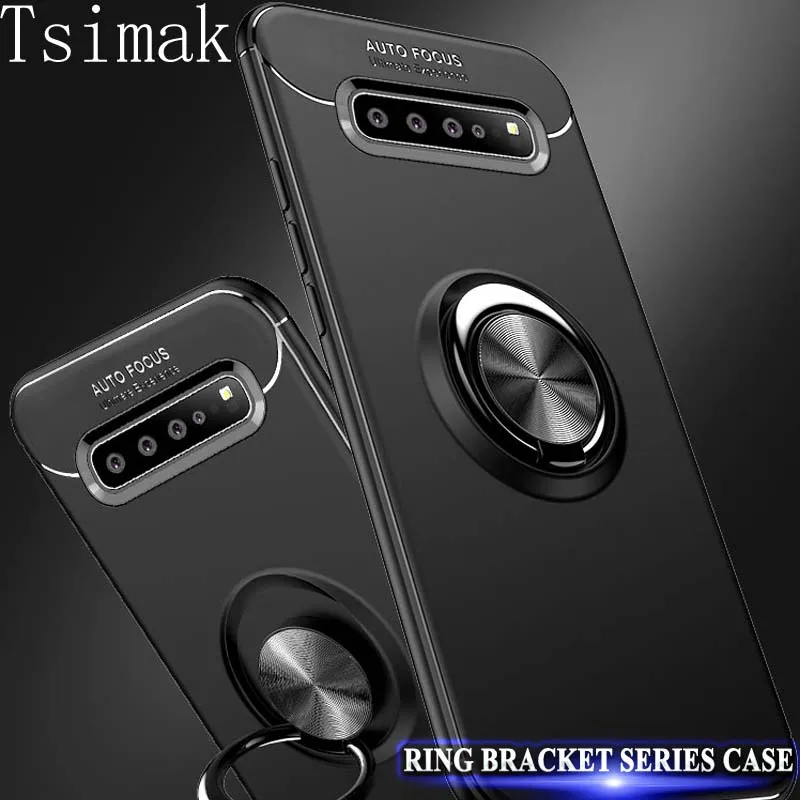 Чехол для samsung Galaxy Note 8, 9, 10 Plus, S8, S9, S10 Lite, S10E, 5G, чехол, автомобильный держатель, силиконовое кольцо, задняя крышка, чехол для телефона