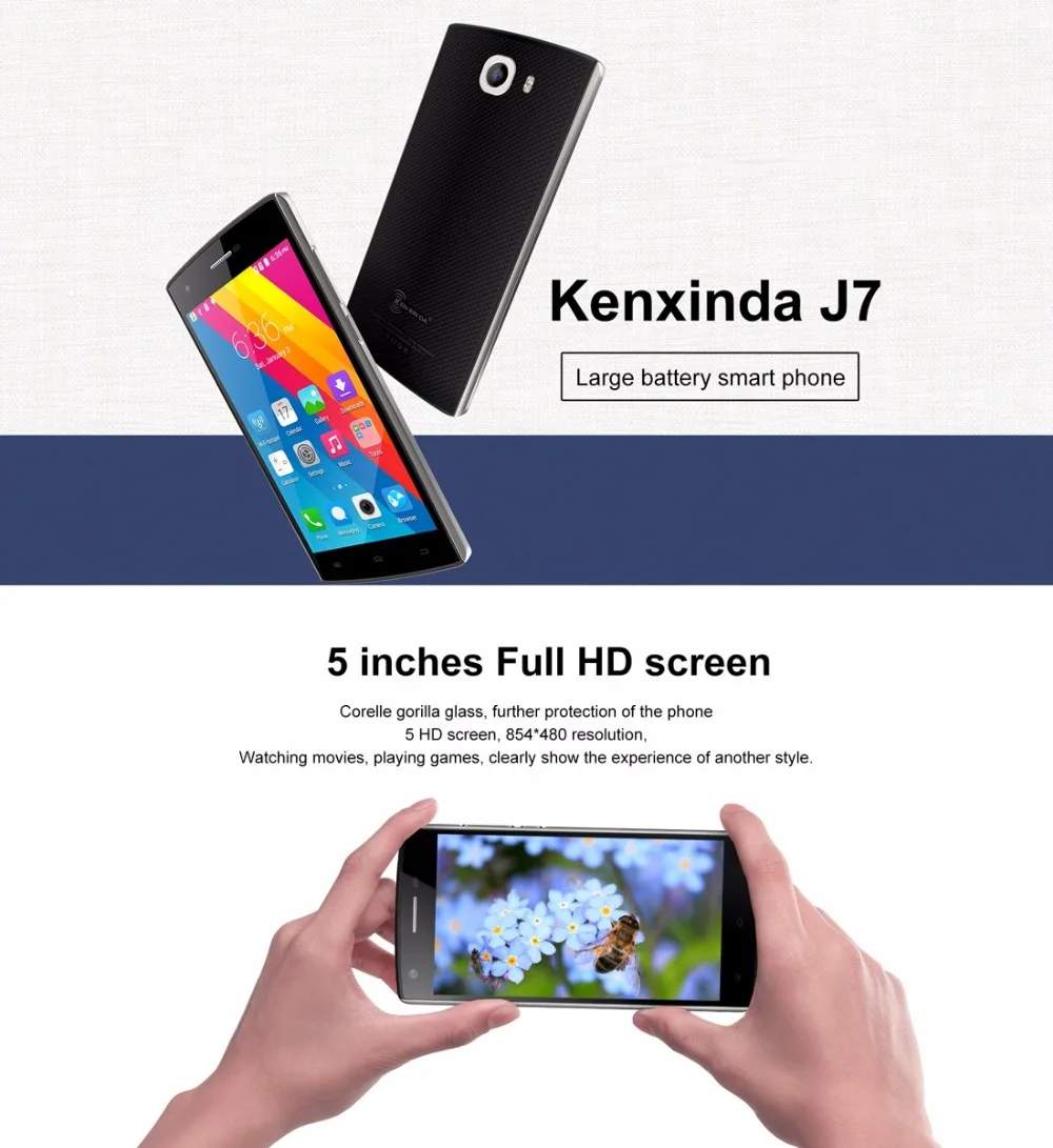 KEN XIN DA Kenxinda J7 Celular смартфон 3G 1 ГБ оперативная память 8 Встроенная 5 0 &quotэкран MTK6580 4