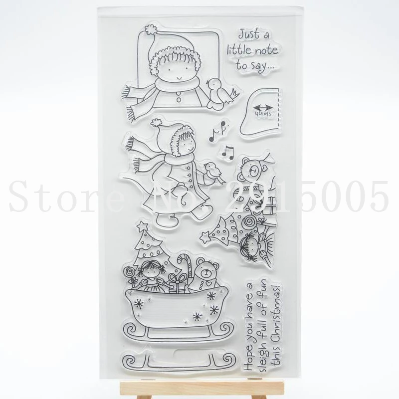 Just a little note to say Scrapbook DIY photo cards account rubber stamp clear transparent 11x20cm CS22125 | Дом и сад