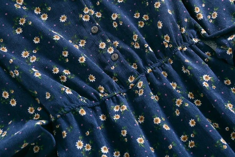 Осенне зимнее винтажное платье новинка женское с длинным рукавом стоячим