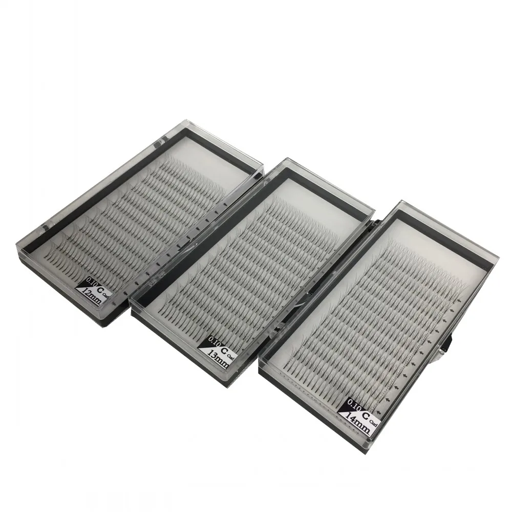 Акция оптовая продажа 25 лотков недорогие ресницы 0 10 3d/4d/5d с длинным стержнем