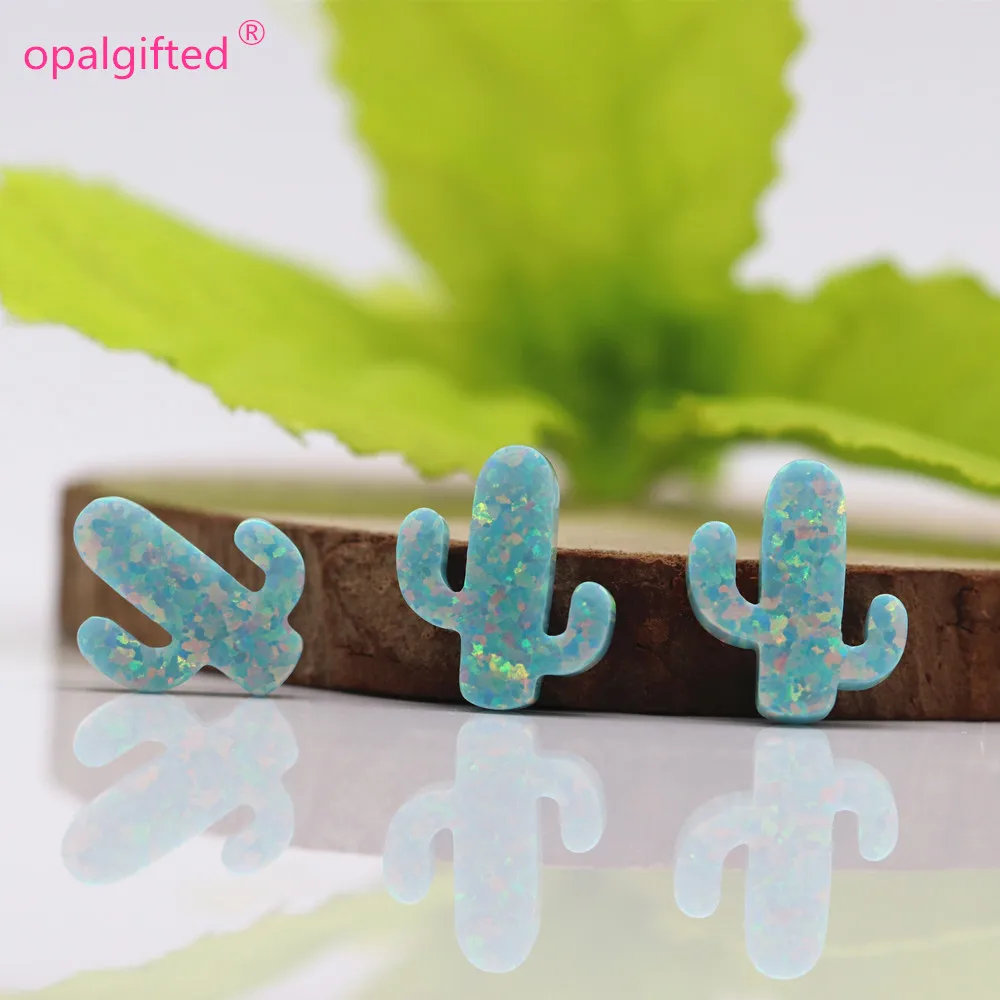 (6 шт./лот) Лидер продаж! Опал Кактус Кулон 11x13 мм с огнем Белоснежка и светильник