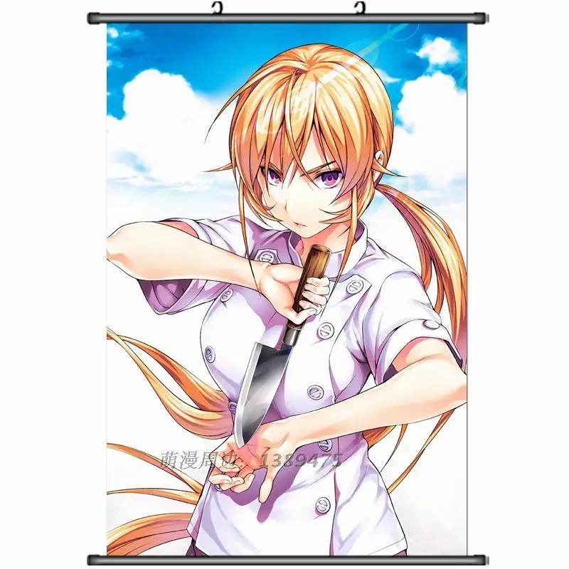 Японские декоративные картины аниме Shokugeki no Soma Nakiri erina & Yukihira souma Alice домашний Декор