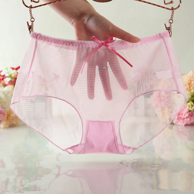 Женское нижнее белье Летние однотонные ультра тонкие мягкие прозрачные