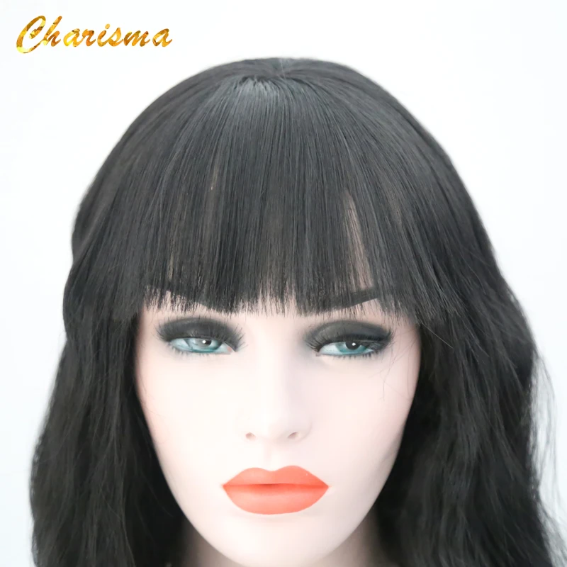 Парики из синтетического кружева Charisma парик натуральных волн 18 ''# 1B цветной с