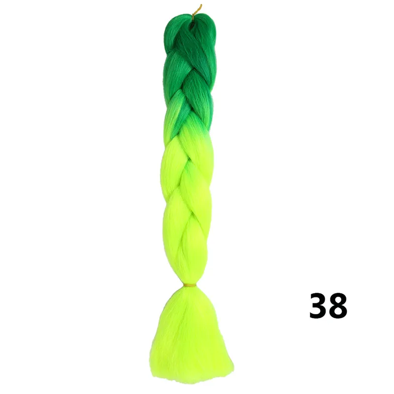 T1B/33 Sambraid jumbo косы ombre канекалон 24 inch плетение волос для вязания канекалон крючком косы синтетических крючком волос 100g - Цвет: T1B/33